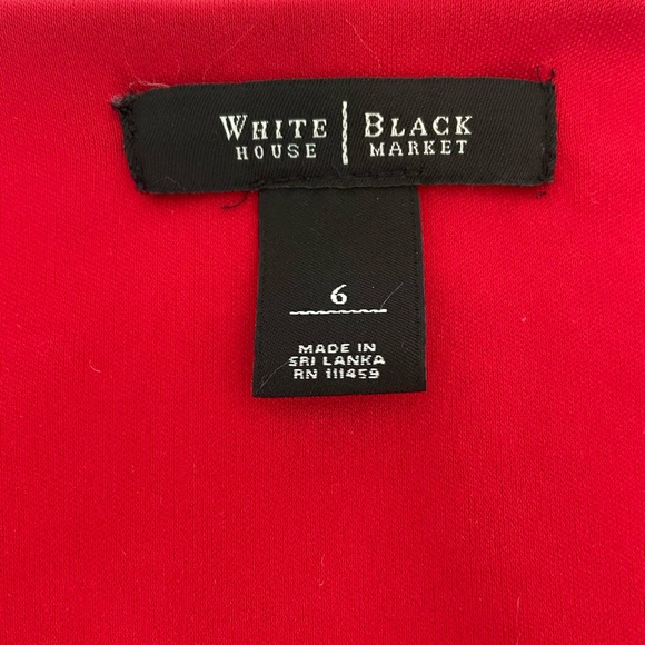 SOLD White House Black Market Timeless Red Wrap Dress - Picture 6 of 7